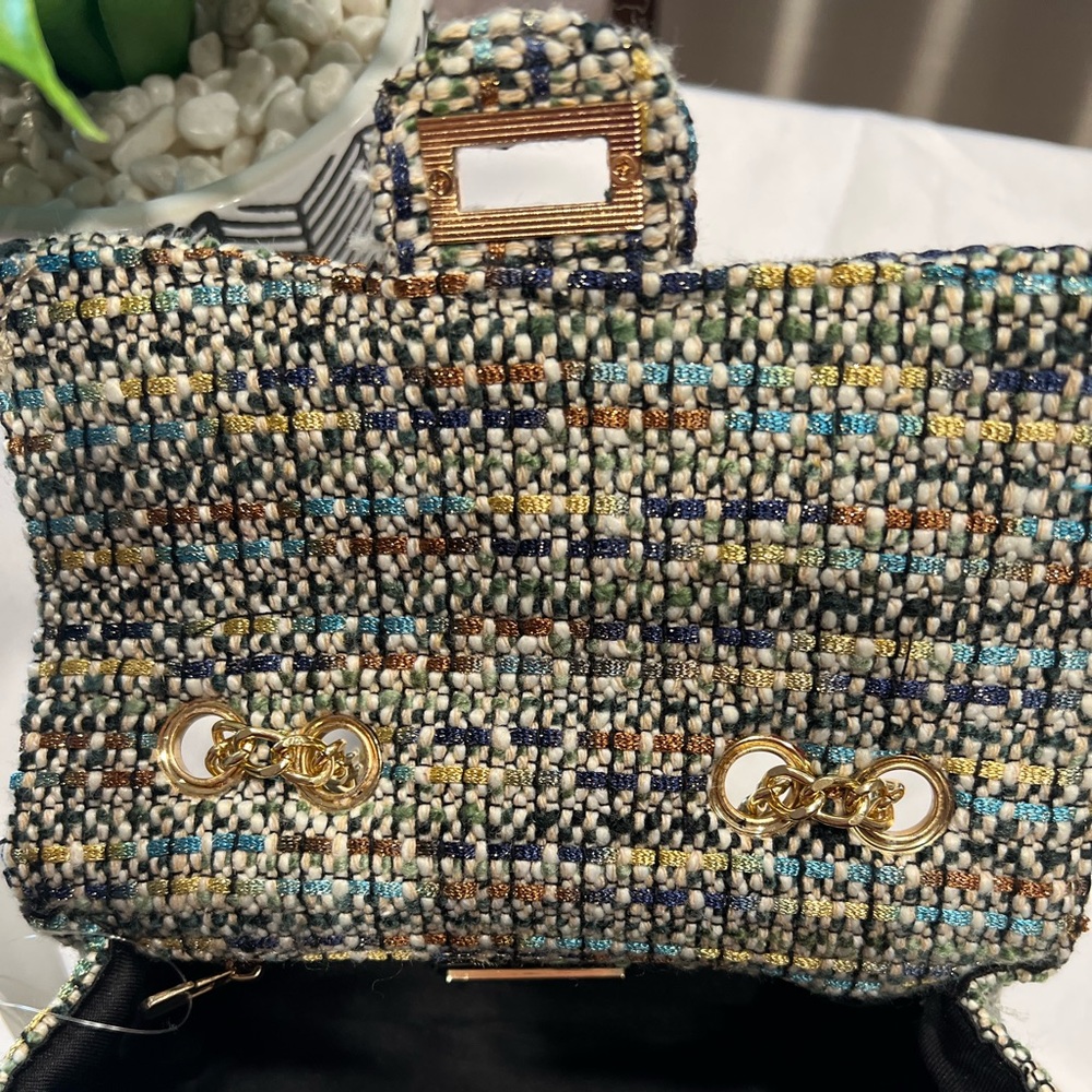 Urban Expressions Tweed Crossbody Handbag
